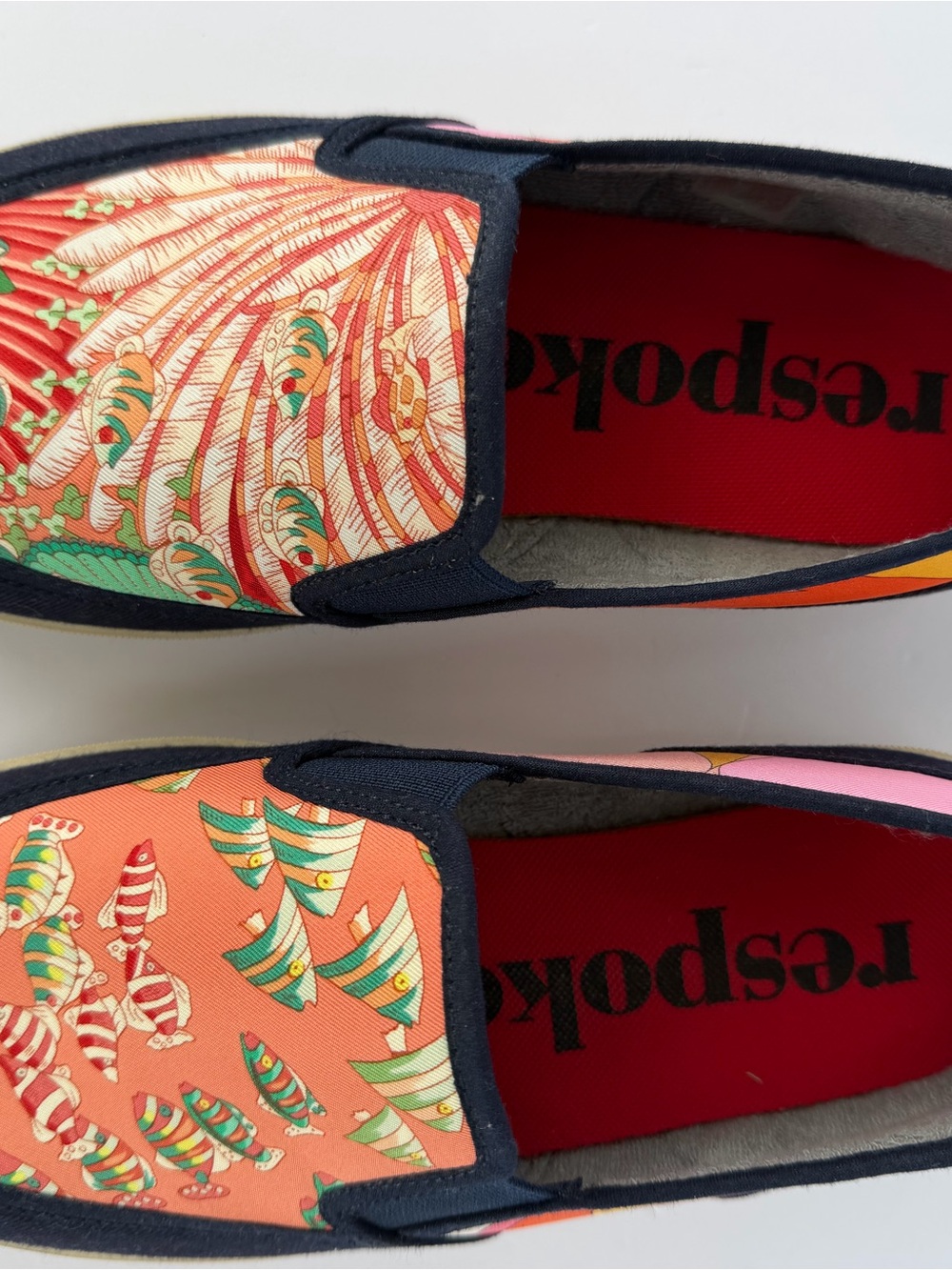 respoKed Coral Fish-Print Slip-On Sneakers for Women - Picture 6 of 7